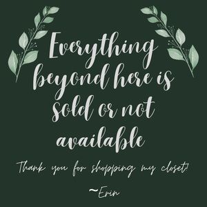 Everything beyond here is SOLD!